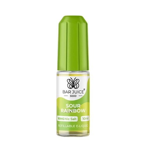 Bar Juice 5000 Nic Salt 10ml - Box of 10 Available In Sour Rainbow Flavour 