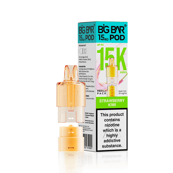 Big Bar 15000 Pro Prefilled Refill Pods Pack of 5 - Wholesale Price !