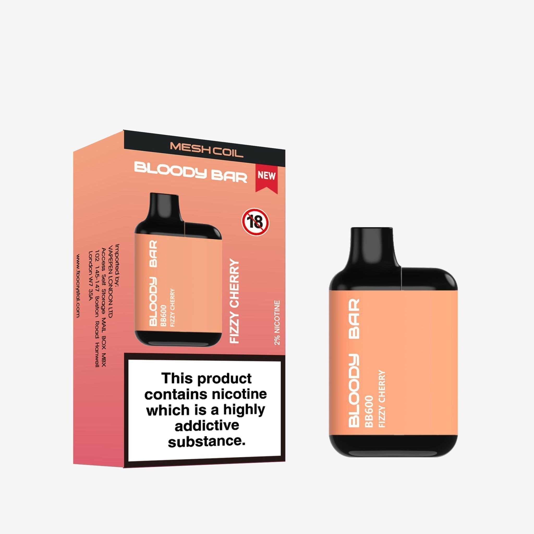 Bloody Bar BB600 Prefilled Pods 600 Puffs | Pack of 10 Bloody Bar BB600 Prefilled Pods 600 Puffs | Pack of 10