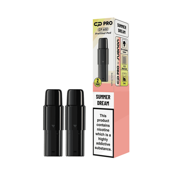 CP Pro 600 Prefilled Vape Pod Kits Pack of 2 -with Summer Dream flavour