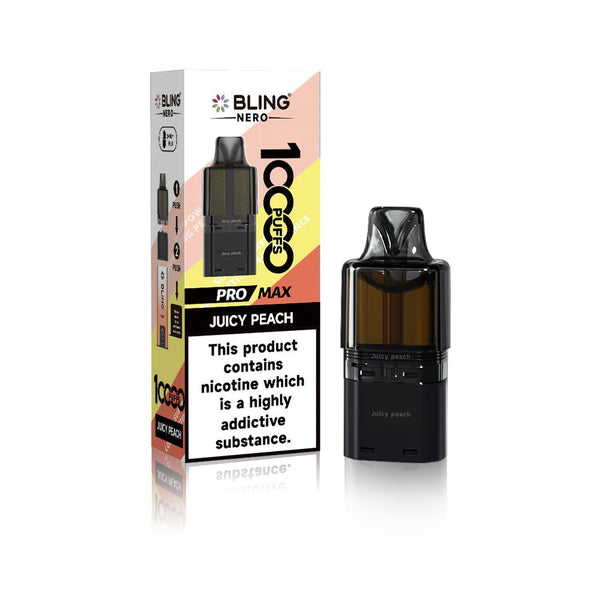 Crystal Bling Nero 10k Prefilled Pods Box of 5 - Wholesale Price !