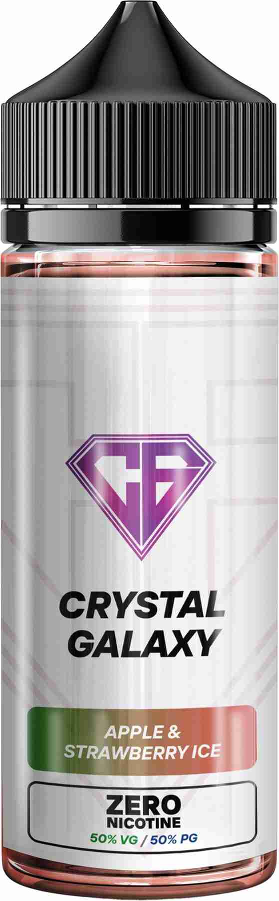 Crystal Galaxy Shortfill 100ml E - Liquid - Zero Nicotine with Apple & Starwberry Ice flavour
