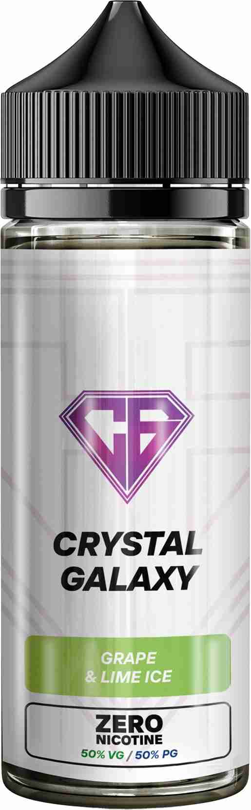 Crystal Galaxy Shortfill 100ml E - Liquid - Zero Nicotine with Grape Lime Ice flavour