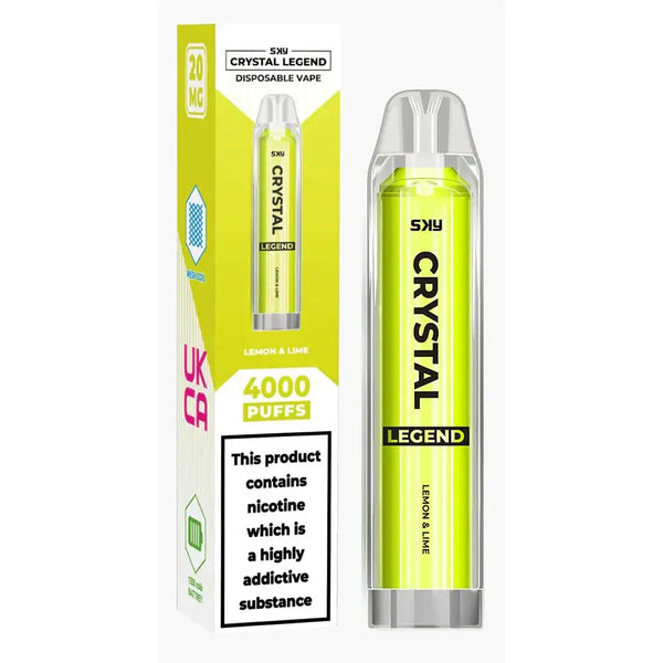 Image of Crystal Legend 4000 Puffs Vape Pod 20mg - Box of 10