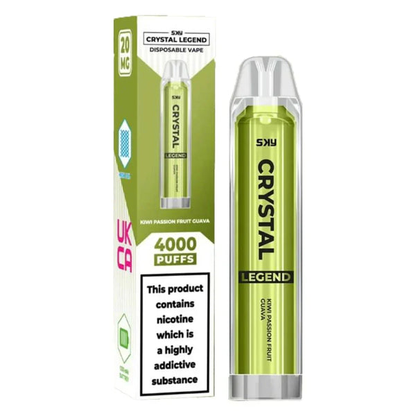Image of Crystal Legend 4000 Puffs Vape Pod 20mg - Box of 10