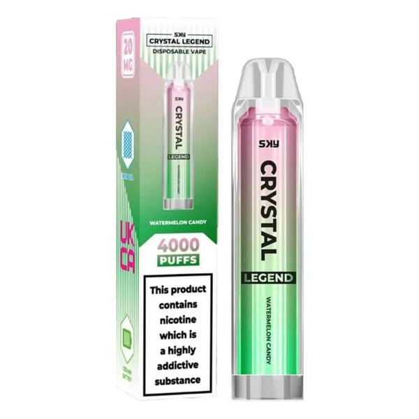 Image of Crystal Legend 4000 Puffs Vape Pod 20mg - Box of 10