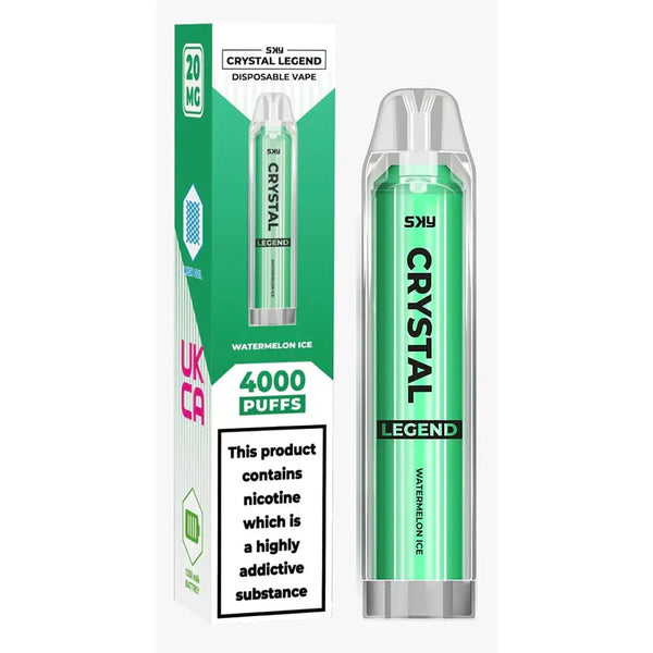 Image of Crystal Legend 4000 Puffs Vape Pod 20mg - Box of 10