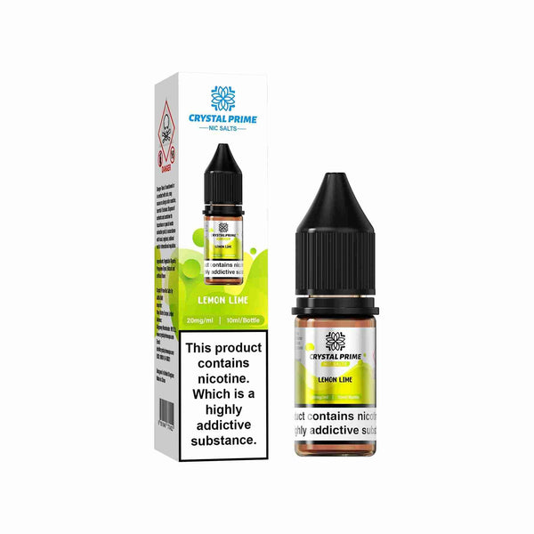 Crystal Prime 7000 Nic Salts 10ml Box of 10 - with Lemon Lime flavour