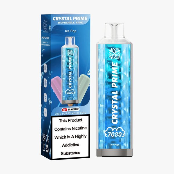 Crystal Prime 7000 Puffs Disposable Vape - Box of 10 Crystal Prime 7000 Puffs Disposable Vape - Box of 10