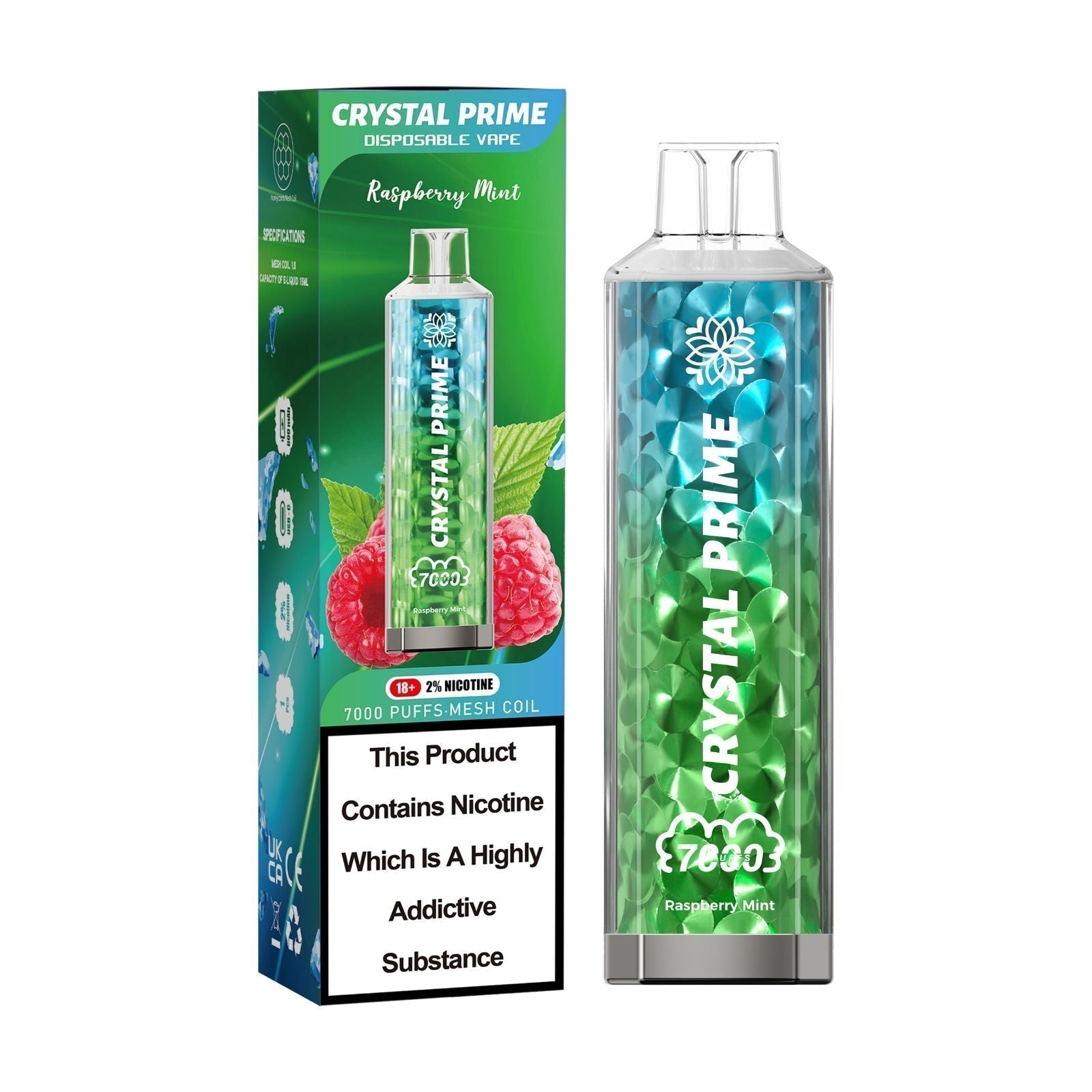 Crystal Prime 7000 Puffs Disposable Vape - Box of 10 Crystal Prime 7000 Puffs Disposable Vape - Box of 10