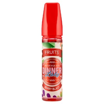 Dinner Lady Fruits 50ml Shortfill E Liquid Vape Juice Berry Blast Flavour