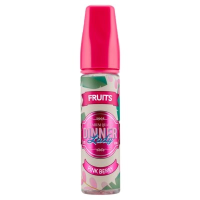 Dinner Lady Fruits 50ml Shortfill E-Liquid Vape Juice Available In Pink Berry Flavour 