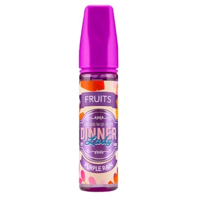 Dinner Lady Fruits 50ml Shortfill E-Liquid Vape Juice Available In Purple Rain Flavour 