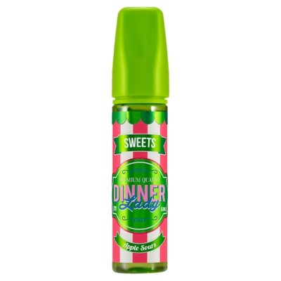 Dinner Lady Shortfill 50ml, Apple Sour Flavour