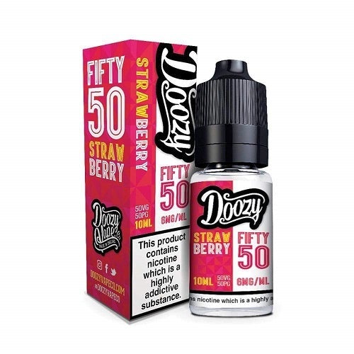 Doozy Vape 10ml E Liquid Pack of 10, Strawberry Flavour