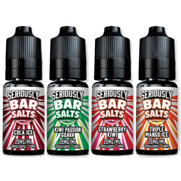 Dozzy Vape Seriously Bar Salt Nic Salt 10ml Pack of 10 Available in Cola Ice Kiwi Passion Guava Strawberry Kiwi Triple Mangi Ice Flavour 