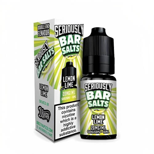 Dozzy Vape Seriously Bar Salt Nic Salt 10ml Pack of 10 Available in Lemon Lime Flavour 
