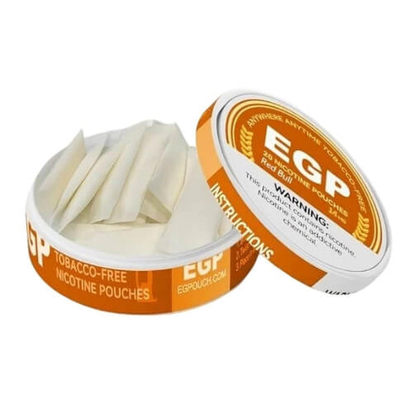 EGP Nicotine Pouches 9MG & 14MG Box of 10, Red Bull Flavour