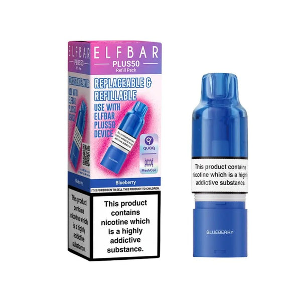 Elf Bar Plus 50 Refill Replacement Pods -Box of 5
