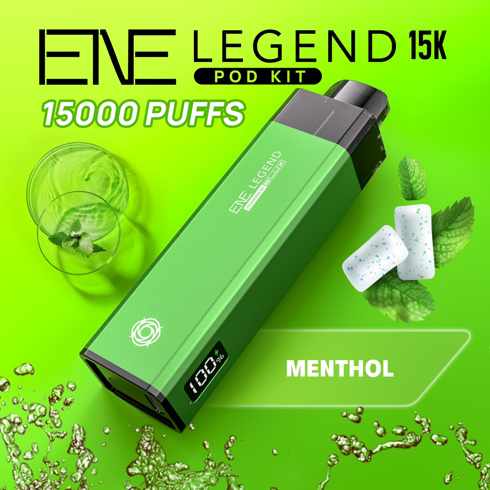 Elux ENE Legend 15k Puffs Prefilled Pod Kit - Box of 5 Elux ENE Legend 15k Puffs Prefilled Pod Kit - Box of 5