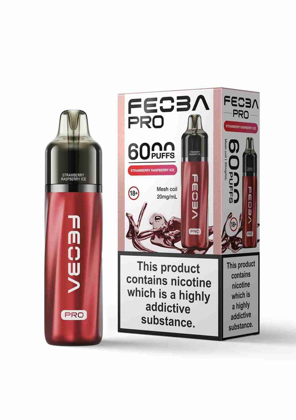 Feoba Pro 6000+ Disposbale Vape Box of 5 -with Watermelon Cherry flavour