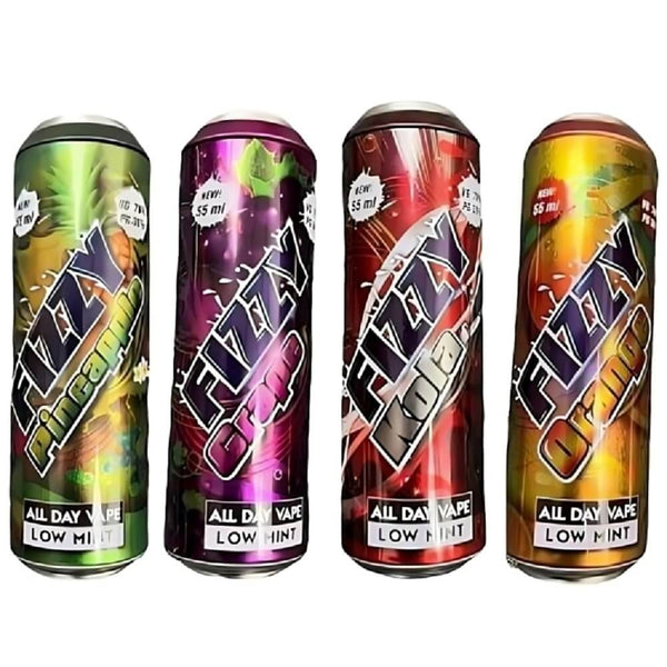 Fizzy 50ml Shortfill E Liquid, Pineapple, Grape, Kola, Orange Flavour 