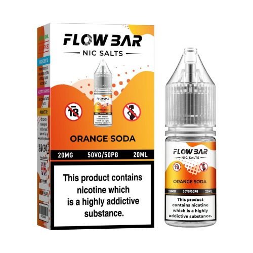 Flow Bar Nic Salt 10ml Pack of 10 Available In Orange Soda Flavour 