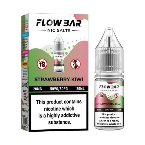 Flow Bar Nic Salt 10ml Pack of 10 Available In Strawberry Kiwi Flavour 