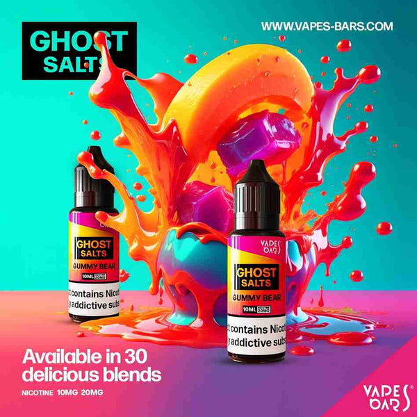 GHOT 3500 Nic Salts 10ml 20mg - Box of 10 available in 30 blends with Gummy Bear flavour 
