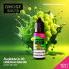 GHOT 3500 Nic Salts 10ml 20mg - Box of 10 available in 30 blends with Sweet Green Grape flavour 