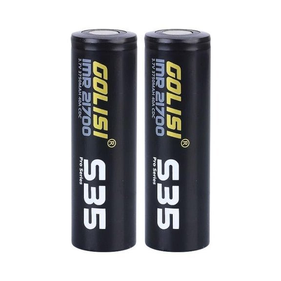 Golisi S35 - 21700 Battery - 3750mAh - Pack Of 2 - #Simbavapeswholesale#