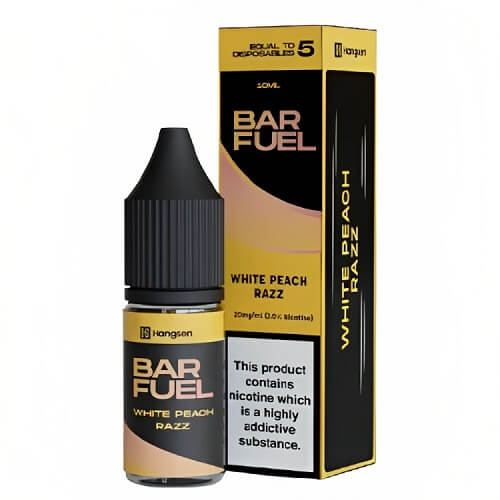 Hangsen Bar Fuel Nic Salt 10ml Pack of 10 Available In White Peach Razz Flavour 
