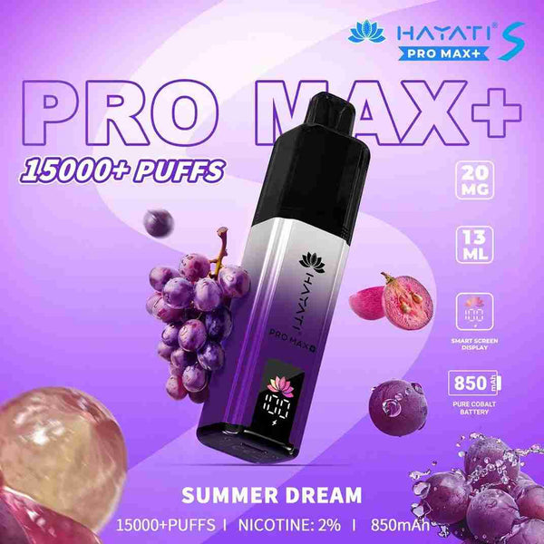 Hayati Pro Max S Plus 15K Pod Vape Kit - Wholesale Price ! with Summer Dream flavour