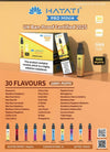 Hayati Pro mini+ 1000 Puffs Vape Pod Kit - 20mg Pack of 10 - Wholesale Price !