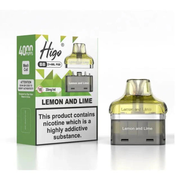 Higo BB4000 Prefilled Pods Pack of 5 - Wholesale Price !