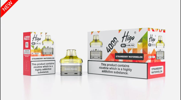 Higo BB4000 Prefilled Pods Pack of 5 - Wholesale Price !
