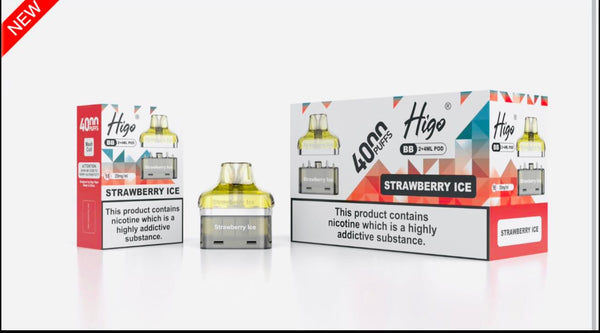 Higo BB4000 Prefilled Pods Pack of 5 - Wholesale Price !