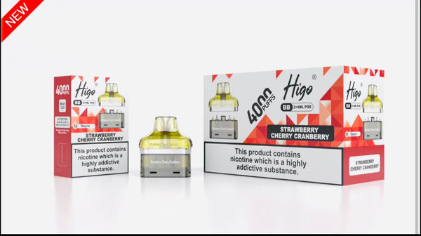 Higo BB4000 Prefilled Pods Pack of 5 - Wholesale Price !