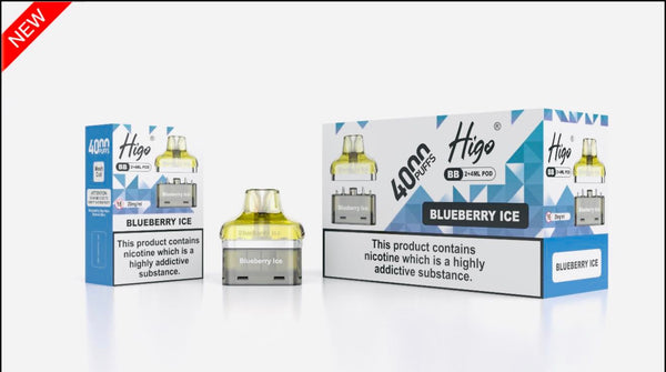 Higo BB4000 Prefilled Pods Pack of 5 - Wholesale Price !