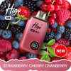 Higo BB4000 Prefilled Vape Pack of 10 - Wholesale Price ! with Strawberry Cherry Cranberry flavour