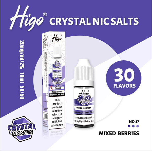 Higo Crystal Nic Salt 10ml E - Liquid Box of 10 - #Simbavapeswholesale#
