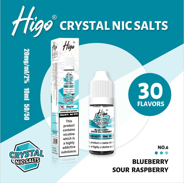 Higo Crystal Nic Salt 10ml E - Liquid Box of 10 - #Simbavapeswholesale#