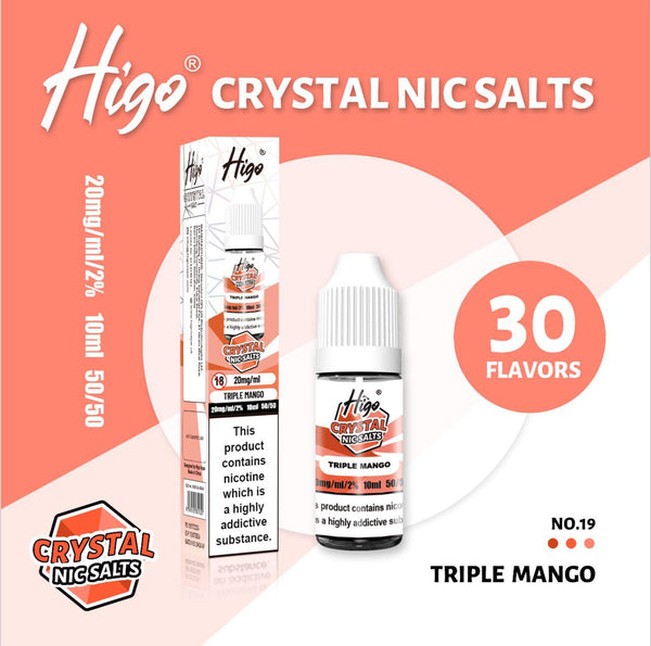 Higo Crystal Nic Salt 10ml E - Liquid Box of 10 - #Simbavapeswholesale#