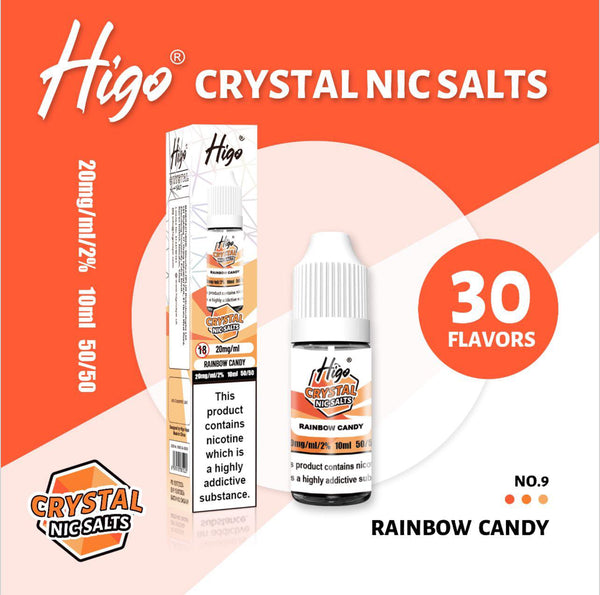 Higo Crystal Nic Salt 10ml E - Liquid Box of 10 - #Simbavapeswholesale#