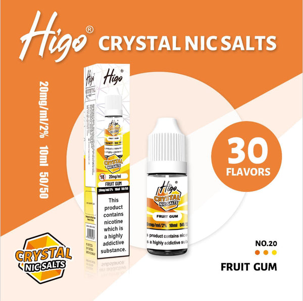Higo Crystal Nic Salt 10ml E - Liquid Box of 10 - #Simbavapeswholesale#