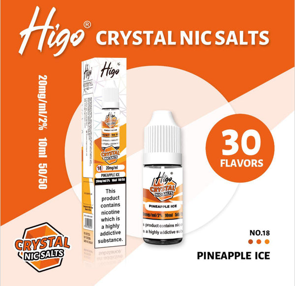 Higo Crystal Nic Salt 10ml E - Liquid Box of 10 - #Simbavapeswholesale#