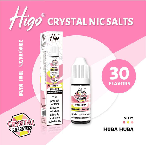 Higo Crystal Nic Salt 10ml E - Liquid Box of 10 - #Simbavapeswholesale#
