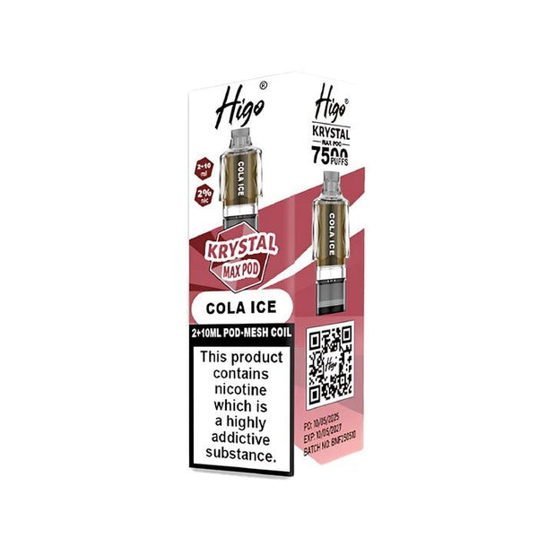 Higo Krystal Max 7500 Prefilled Pods Pack of 5 - Wholesale Price !
