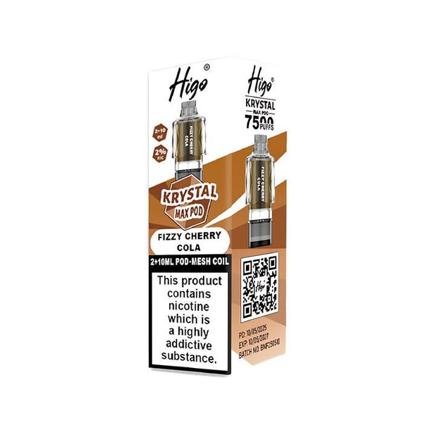 Higo Krystal Max 7500 Prefilled Pods Pack of 5 - Wholesale Price !