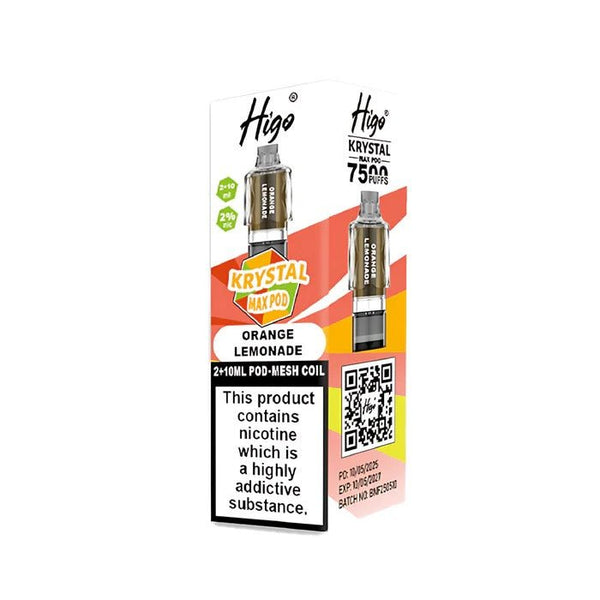 Higo Krystal Max 7500 Prefilled Pods Pack of 5 - Wholesale Price !